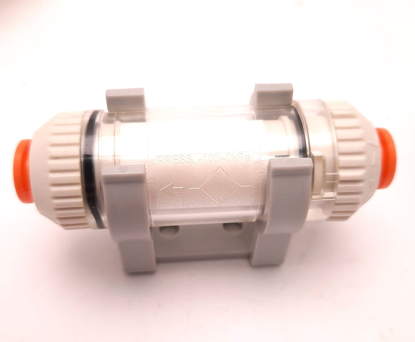 New Lot of 3 SMC ZFC201-07B Vacuum Filter with Fitting, 1/8" Inlet, Tube, Bracket