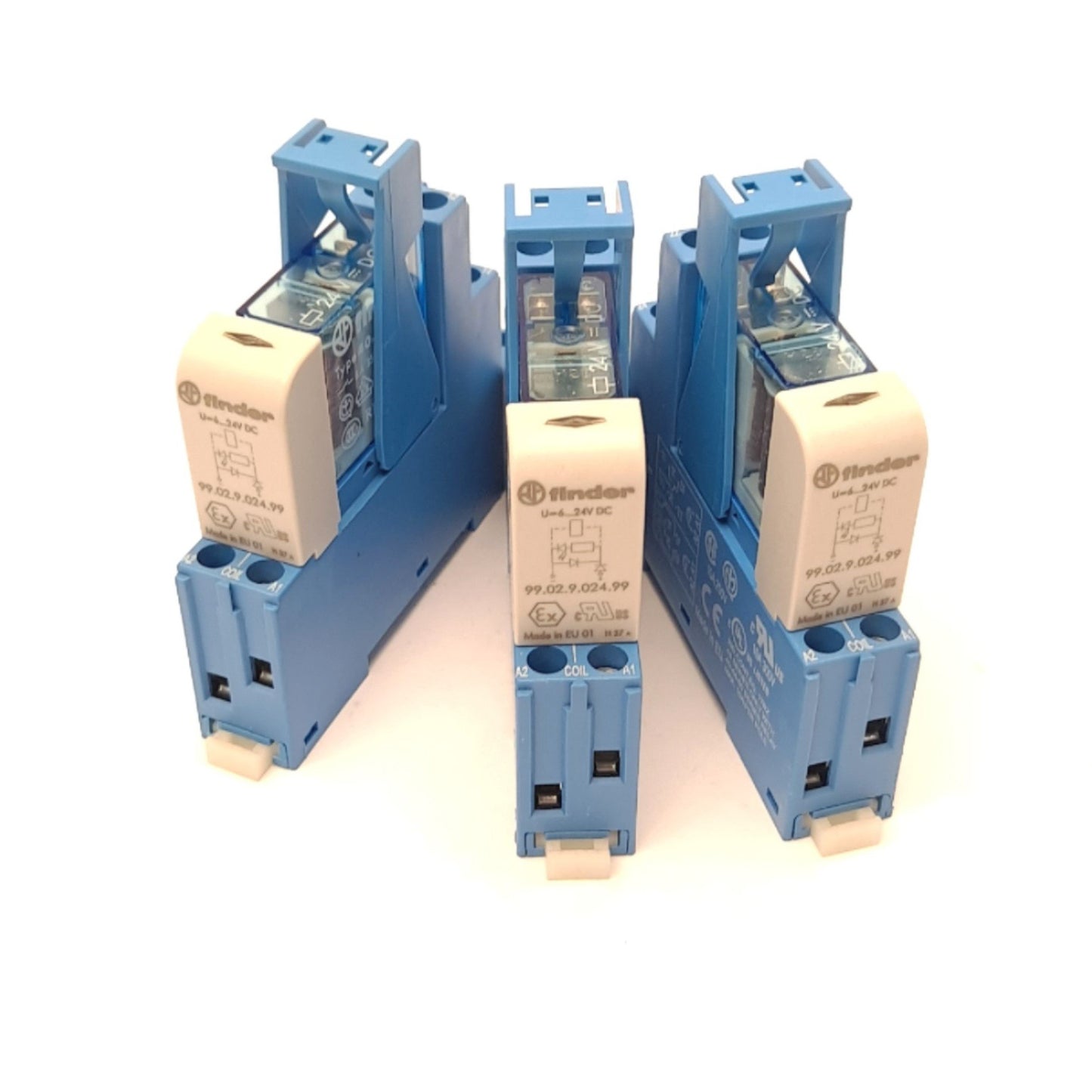 New – Open box Lot of 3 Finder 48.52.7.024.0050.SPA General Purpose Relay 250 VAC 24 VDC 8 A