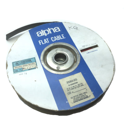 New – Open box Alpha Wire 3580/20 Flat Multiconductor Ribbon Cable 20 Conductor 28AWG 300V 50FT