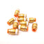 New Lot of 10 SMC KQ2S05-34AS Hex Head Male Connector Fitting, 3/16" Tube, 1/8" NPT