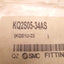 New Lot of 10 SMC KQ2S05-34AS Hex Head Male Connector Fitting, 3/16" Tube, 1/8" NPT