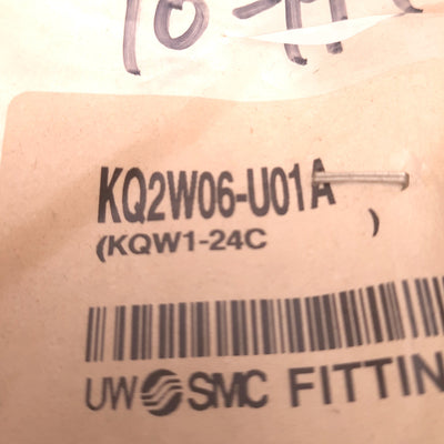New Lot of 10 SMC KQ2W06-U01A Ext. Male Elbow Fitting, 6mm P2C to 1/8 Uni, 1MPa Max