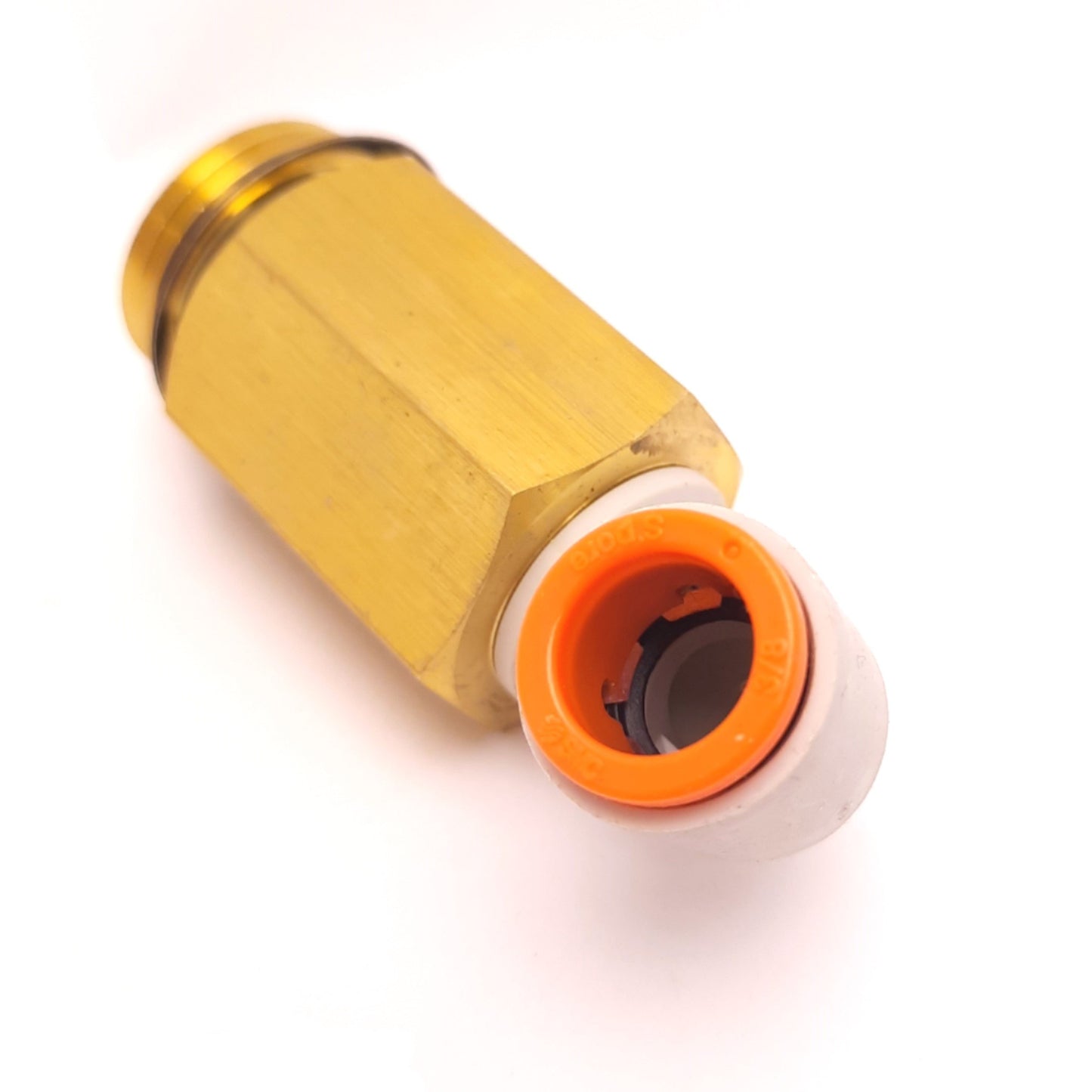 Used Lot of 10 SMC KQ2W11-U04A Extended Male Elbow Fitting, Uni 3/8 Thread, 3/8" Tube