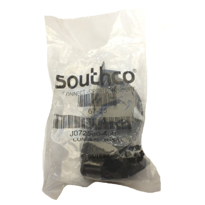 NEW Southco 67-25 Concealed Black Medium Aluminum Pull Handle, Plastic Housing