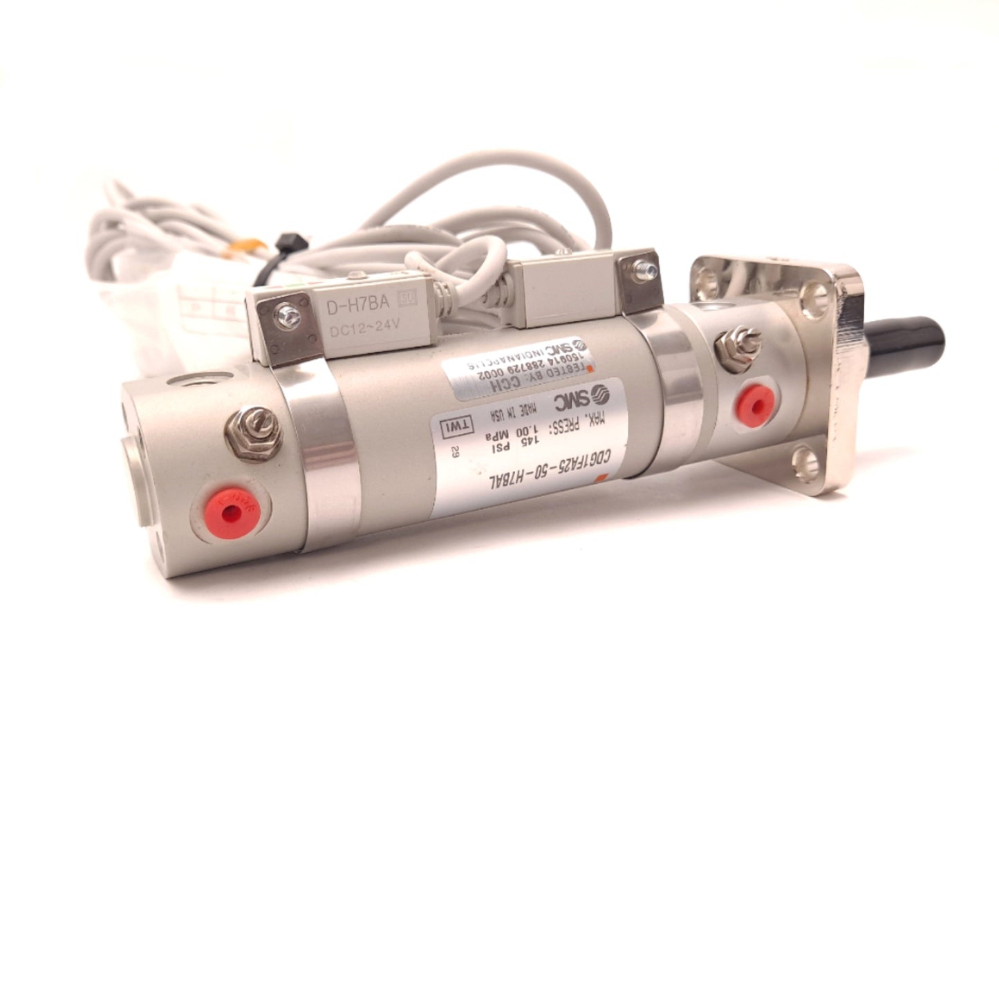 New SMC CDG1FA25-50-H7BAL Pneumatic Double Acting Auto Switch Cylinder 145 PSI