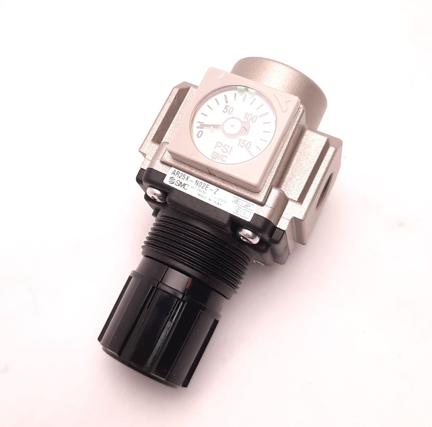 New Lot of 2 SMC AR25K-N02E-Z Modular Regulator, 1/4 NPT, Backflow Function, Gauge