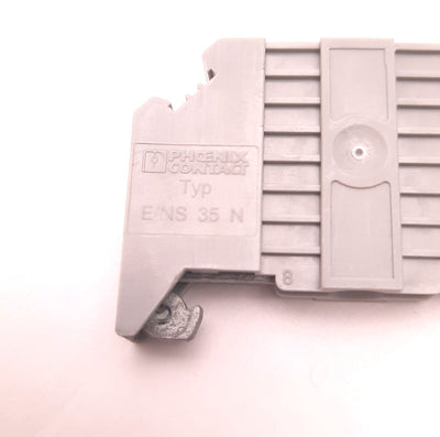 New – Open box Lot of 18 Phoenix Contact E/NS-35-N Terminal Block End Clamp, M3, 9.5mm Width