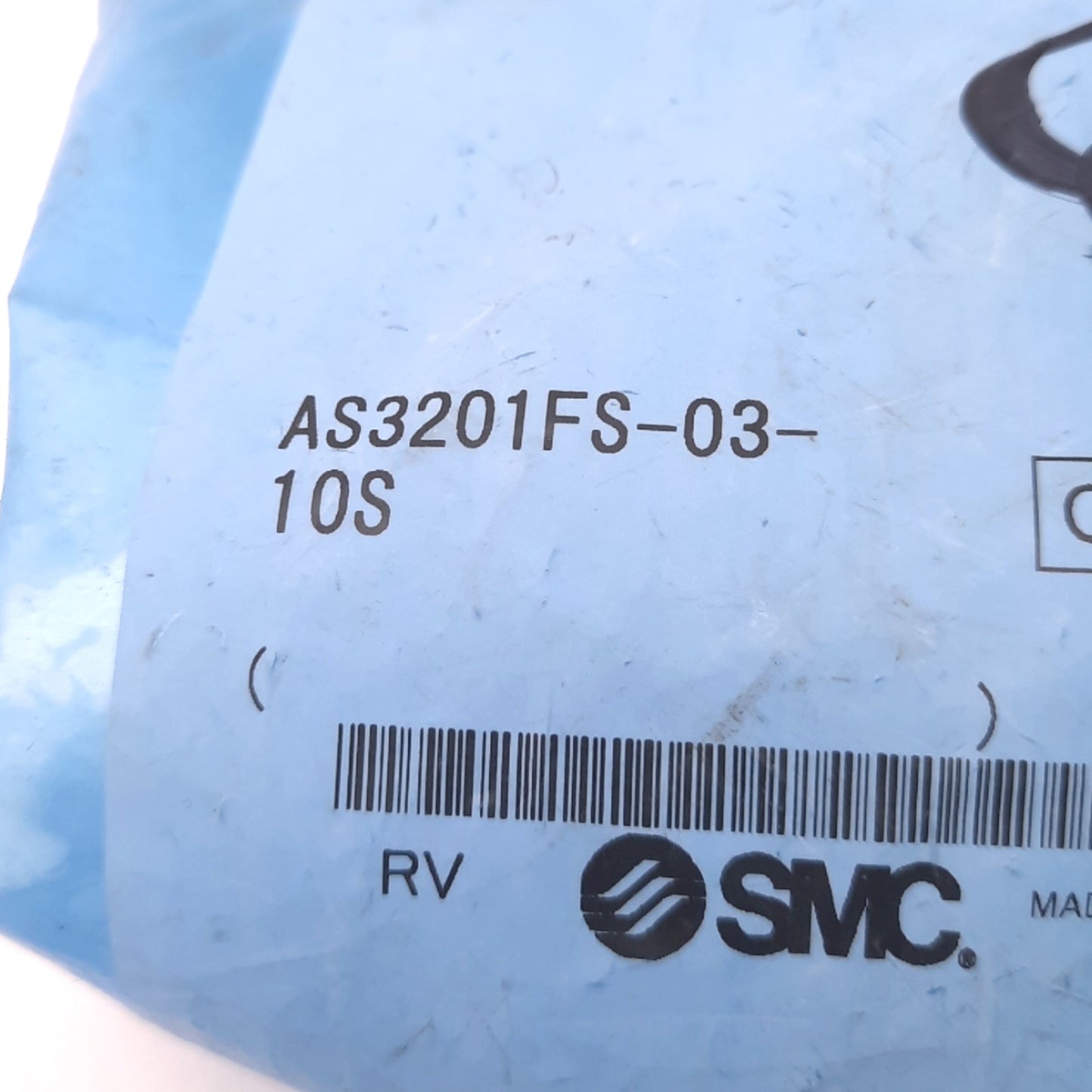 New – Open box Lot of 3 SMC AS32001FS-03-10S Flow Control with Fitting, R 3/8, Meter-Out, Elbow