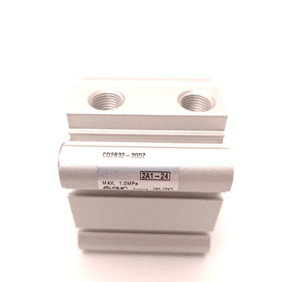 New SMC CQ2B32-20DZ Compact Double Acting Cylinder 145 PSI 32 mm Bore 20 mm Stroke