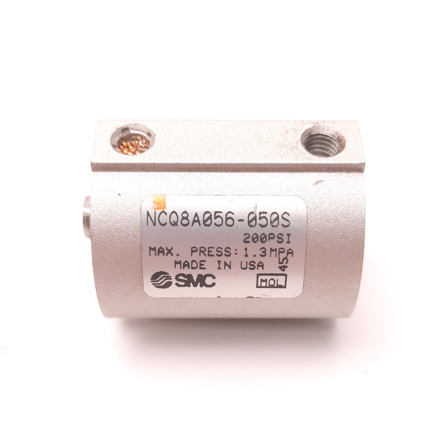 Used SMC SMC NCQ8A056-050S Compact Single Acting Single Rod Cylinder, 9/16" Bore
