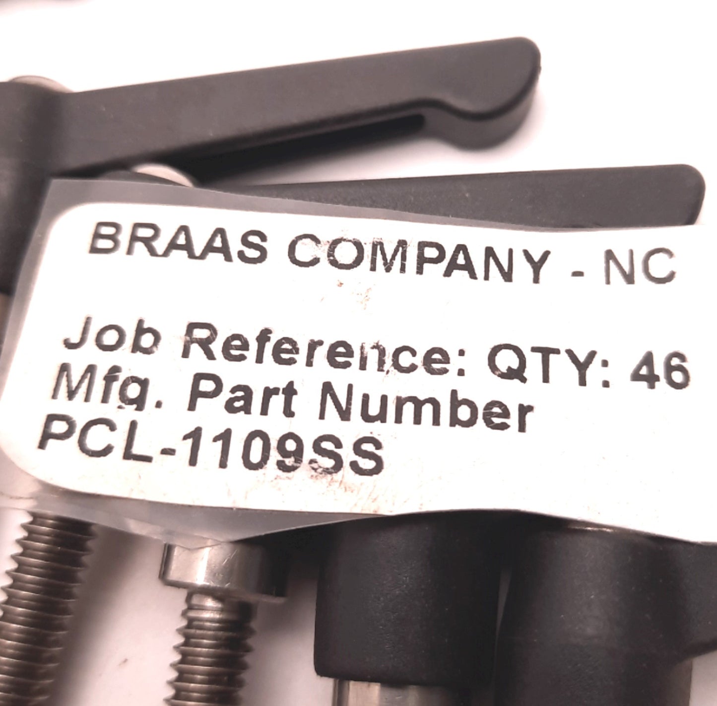 New – Open box Lot of 17 ICG PLC-1109SS Plastic Adjustment Handle, 1/4-20 Thread 1.2" Stud