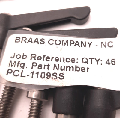 New – Open box Lot of 17 ICG PLC-1109SS Plastic Adjustment Handle, 1/4-20 Thread 1.2" Stud