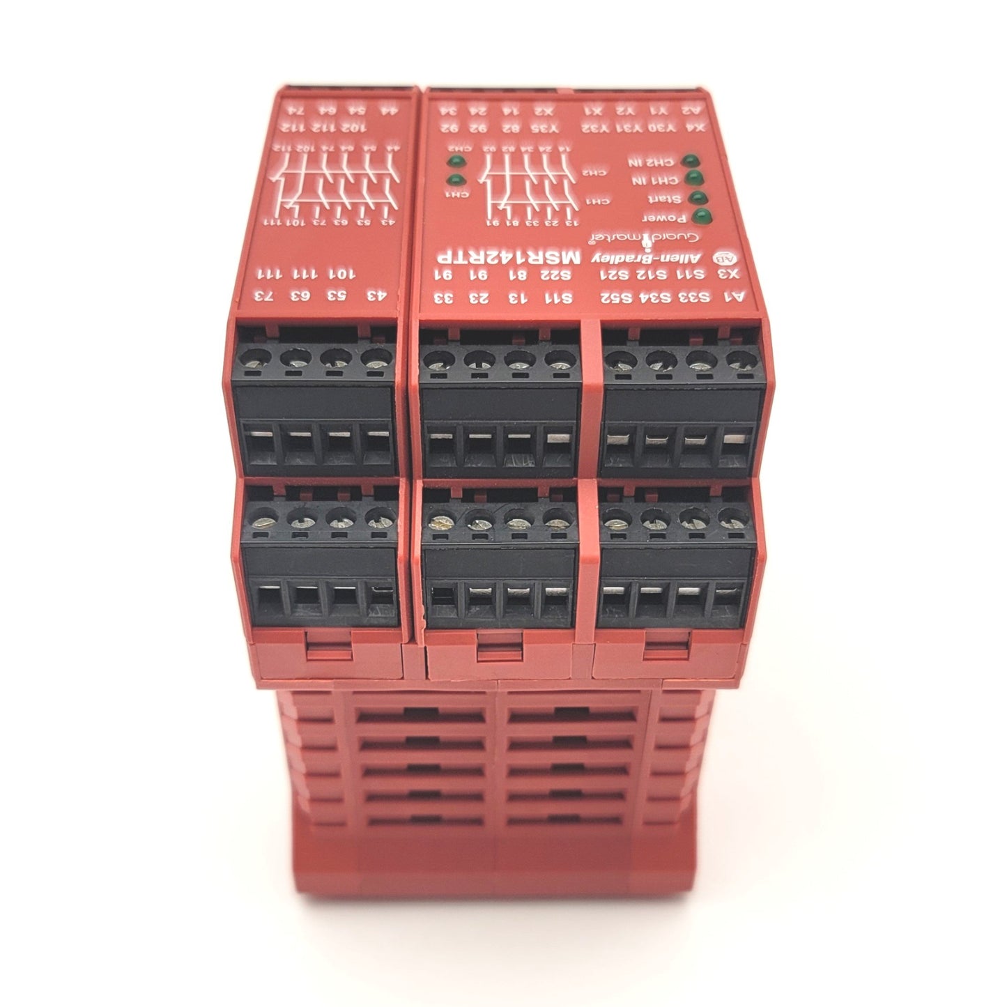 Used Allen Bradley 440R-G23216 Ser A Guardmaster Monitoring Safety Relay, 24V AC/DC