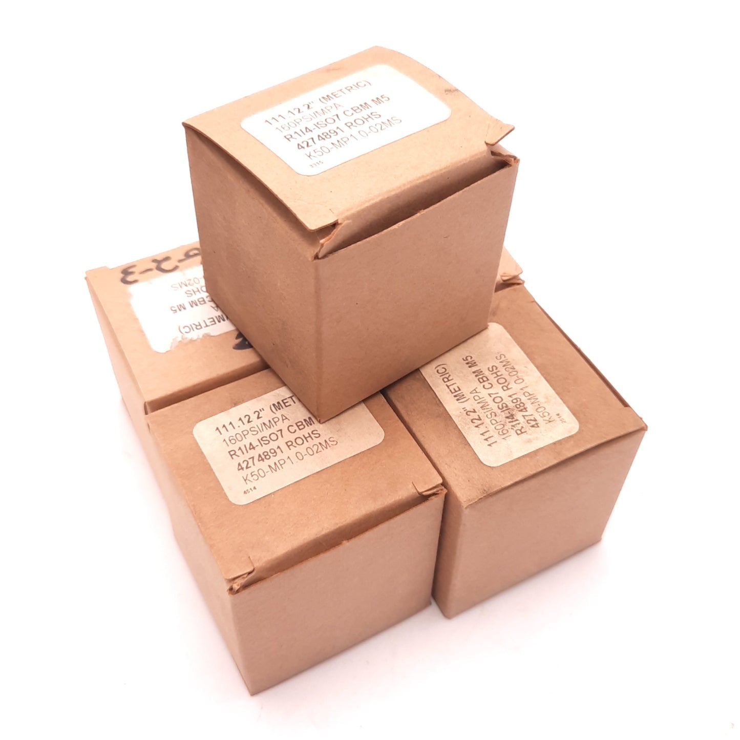 New – Open box Lot of 5 SMC 4274891 Pressure Gauge, 0-160 Psi, 1/4" NPT, 2 Inch Dial, Psi/MPa