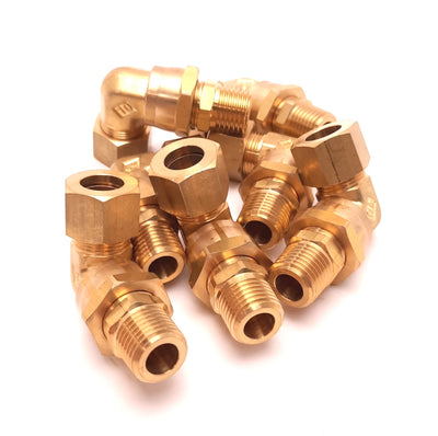 New – Open box Lot of 7 SMC L10-02 Self-Align Fitting H/DL/L/LL Series, Swivel Elbow, R1/4