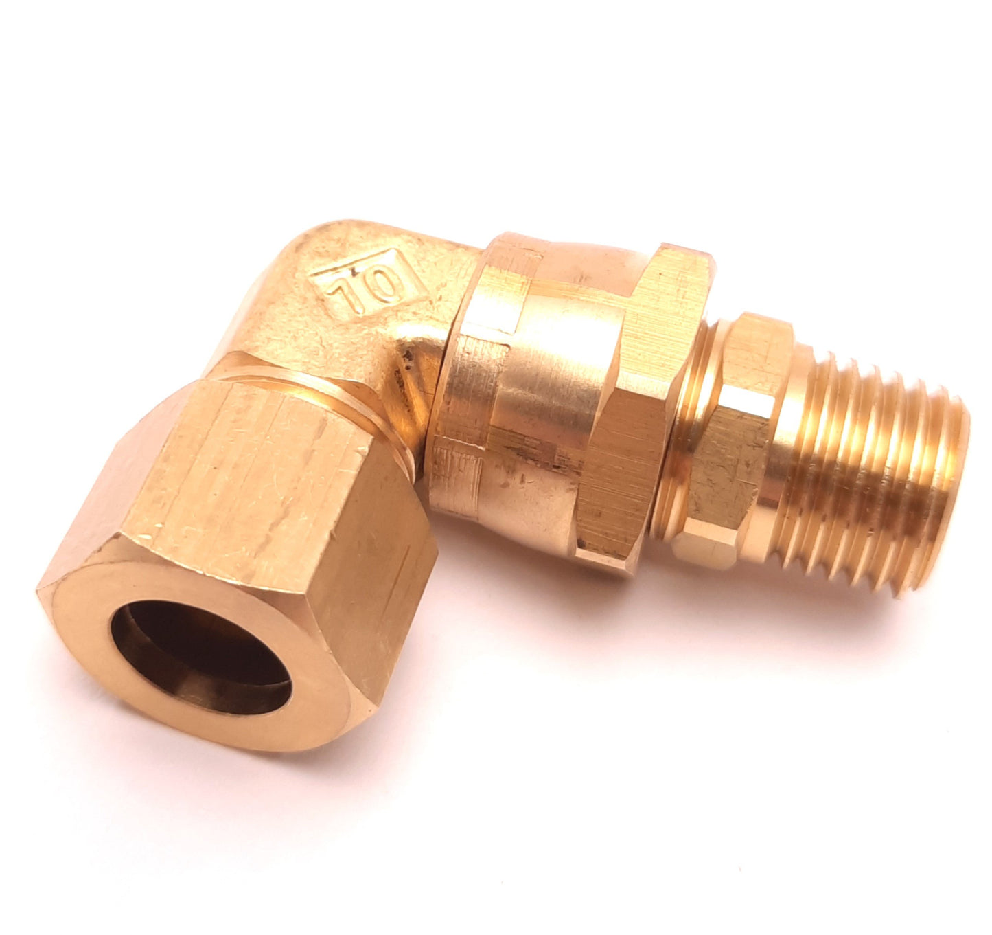 New – Open box Lot of 7 SMC L10-02 Self-Align Fitting H/DL/L/LL Series, Swivel Elbow, R1/4