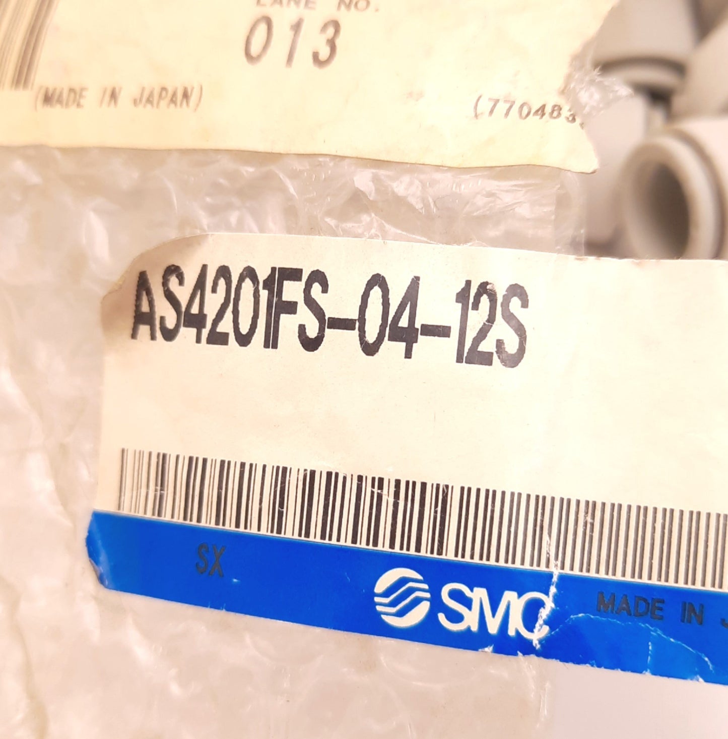 New – Open box Lot of 6 SMC AS4201FS-04-12S Speed Controllers With Indicator, R1/2 Port, 12mm