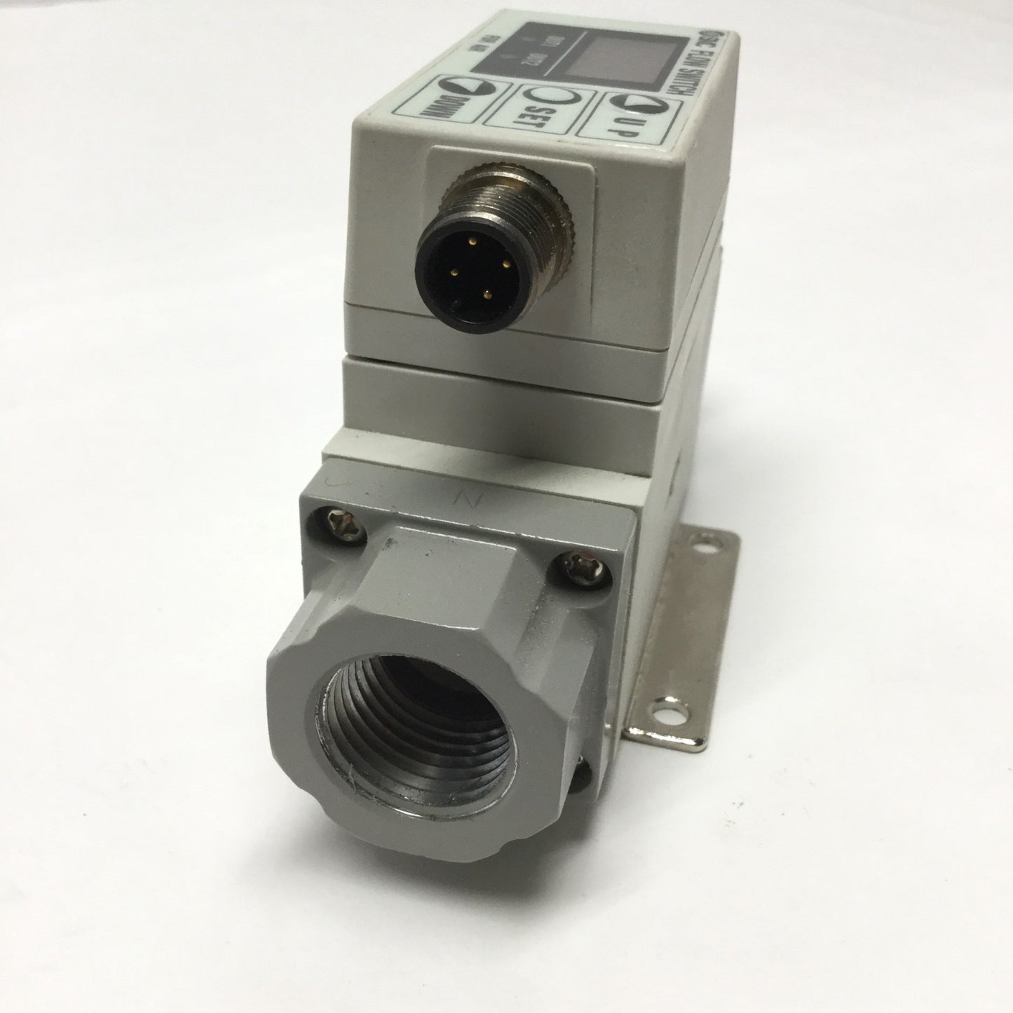 Used SMC PF2A751-N04-67 Digital Air Flow Sensor Switch 1/2" NPT, 50-500 LPM, 12-24VDC