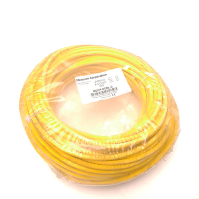 New Mencom Corp MDCP-8CBL-C Shielded Yellow Cable 100 FT 8 Wire 60 VDC 2 Amps 24 AWG