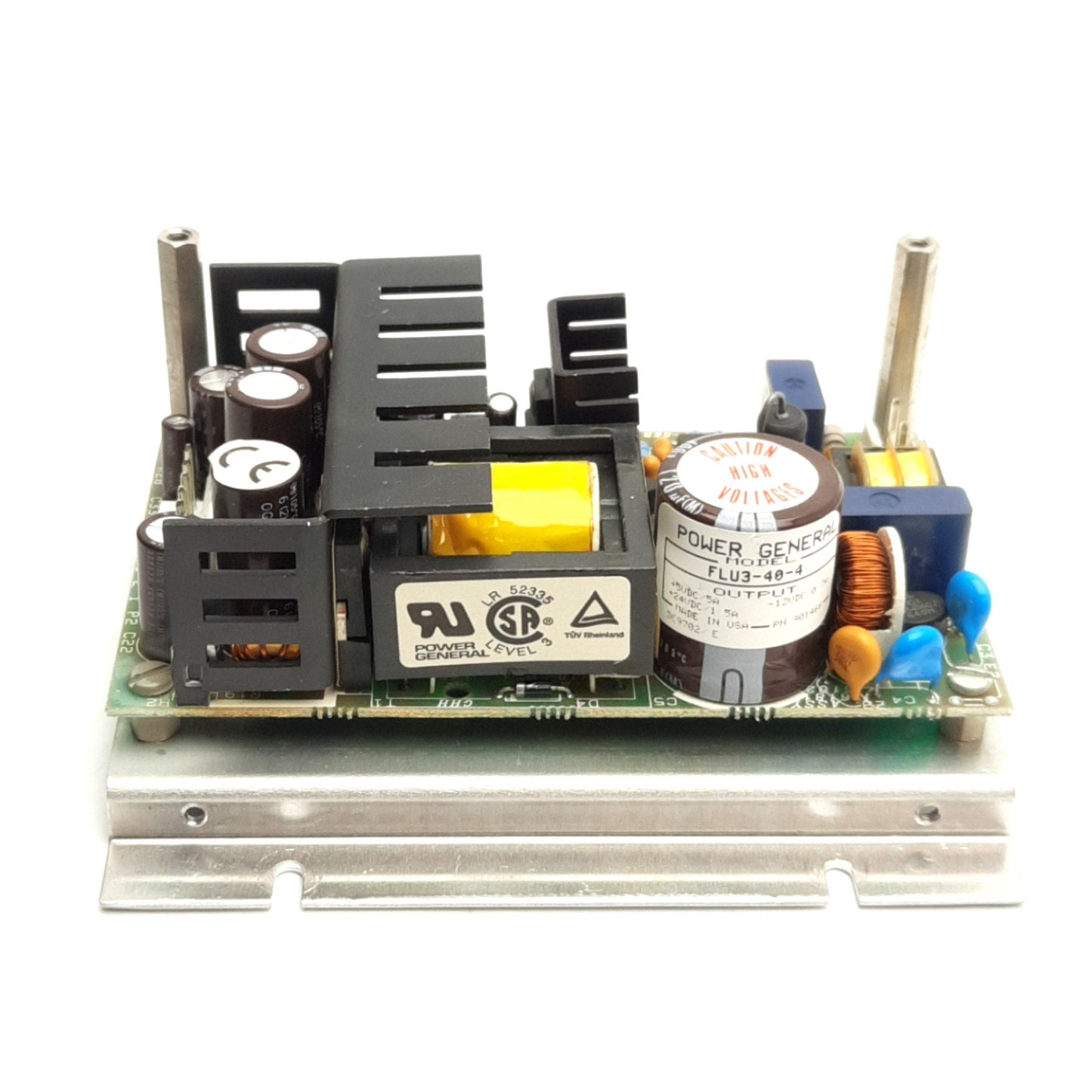 Used Power General FLU3-40-4 Triple Output Supply 85-250VAC Input, +5V/-12V/24VDC 40W
