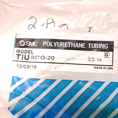 New SMC TIUB07G-20 Polyurethane Tubing 1/4" Tube Size 66 FT Length