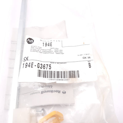 New Allen Bradley 194E-G3675 Disconnect Switch Shaft Adapter Kit For 194R-HS4 Handle