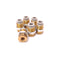 New Lot of 6 SMC KQ2E08-01 Fitting Bulkhead Connector R 1/8 RC 1/8" 8 mm Tube O.D