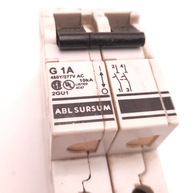 Used Altech Corp 2GU1 Manual Motor Controller, 1 Amp, 2 Pole, 480v AC/277v AC/80v DC