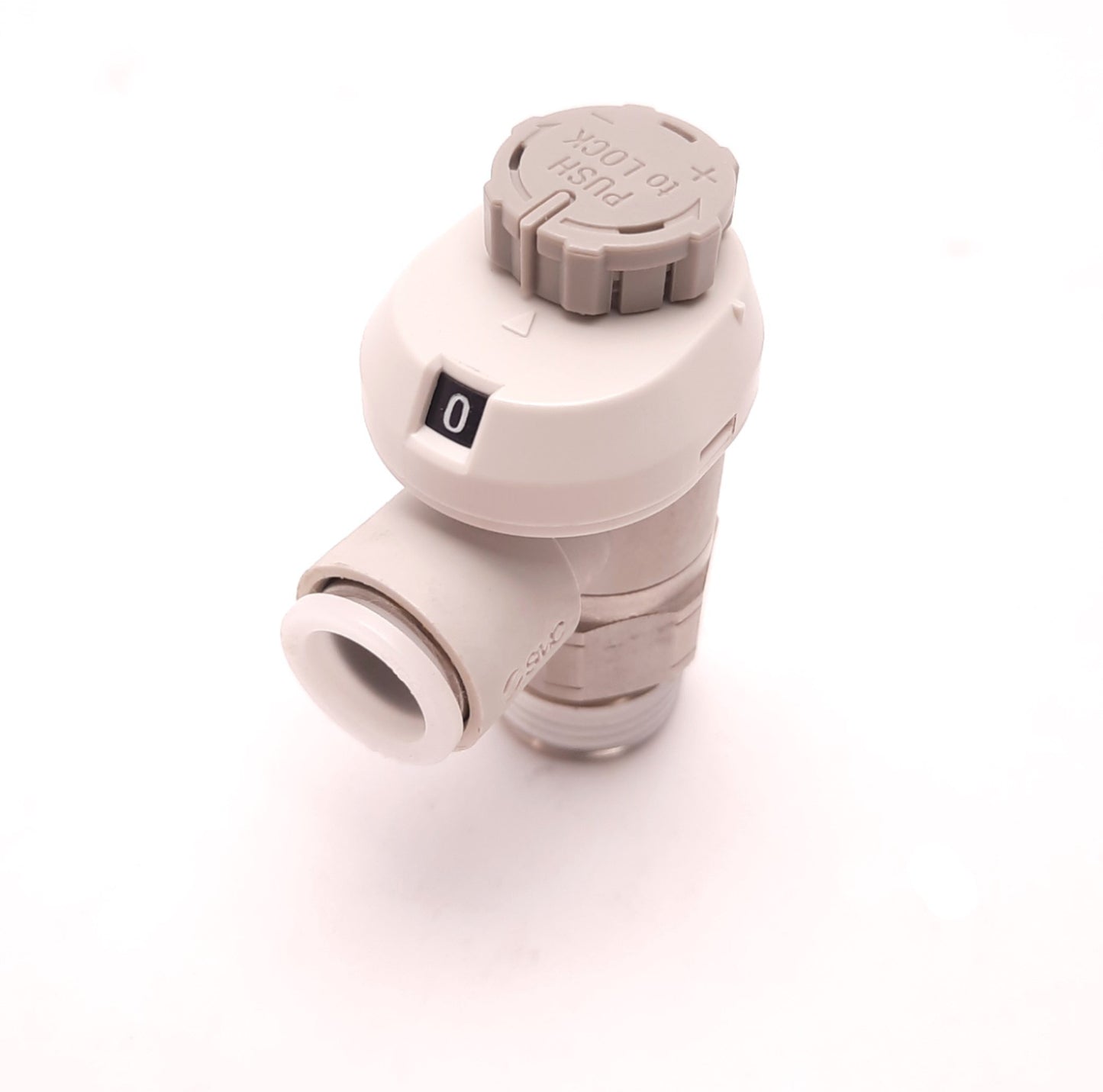 New – Open box SMC AS3201FSG-N03-11S Speed Control Valve, Meter-Out,3/8 NPT, 3/8 Tube,One Touch