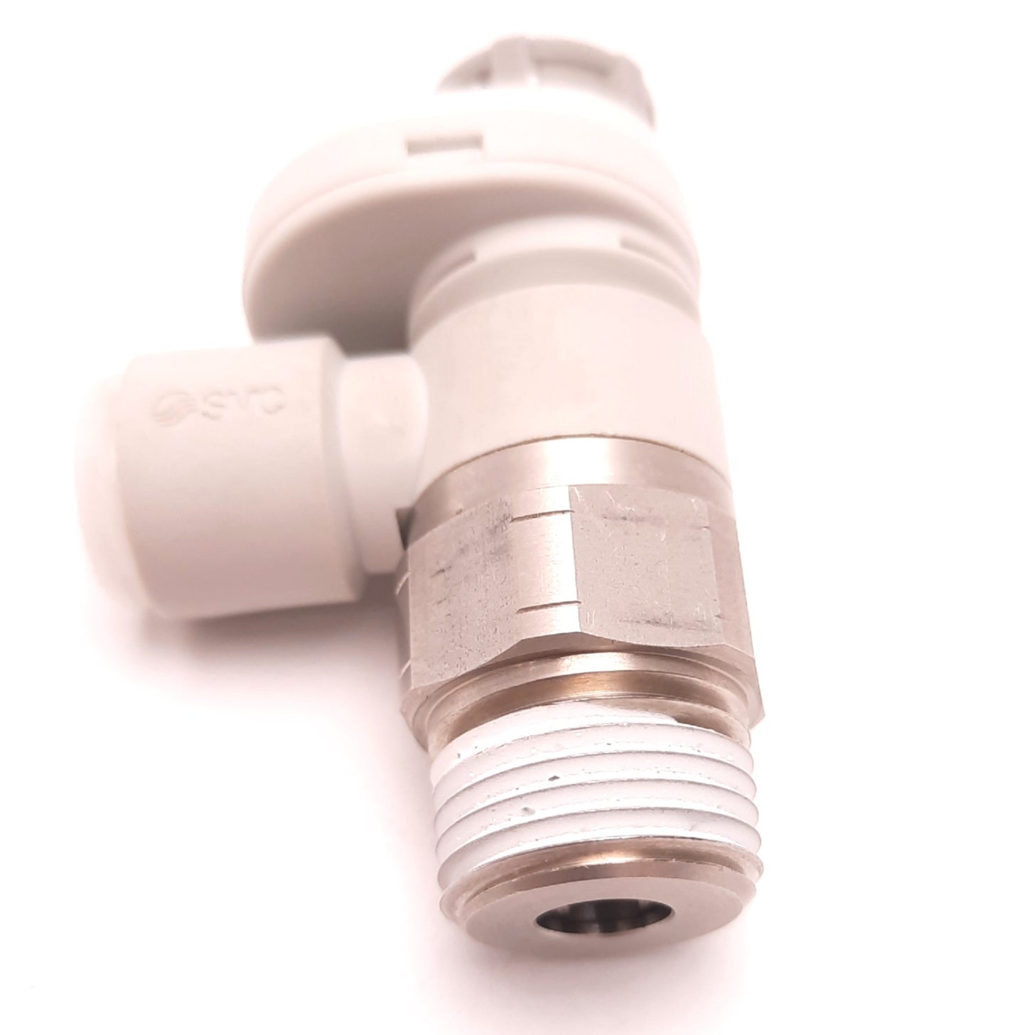 New – Open box SMC AS3201FSG-N03-11S Speed Control Valve, Meter-Out,3/8 NPT, 3/8 Tube,One Touch