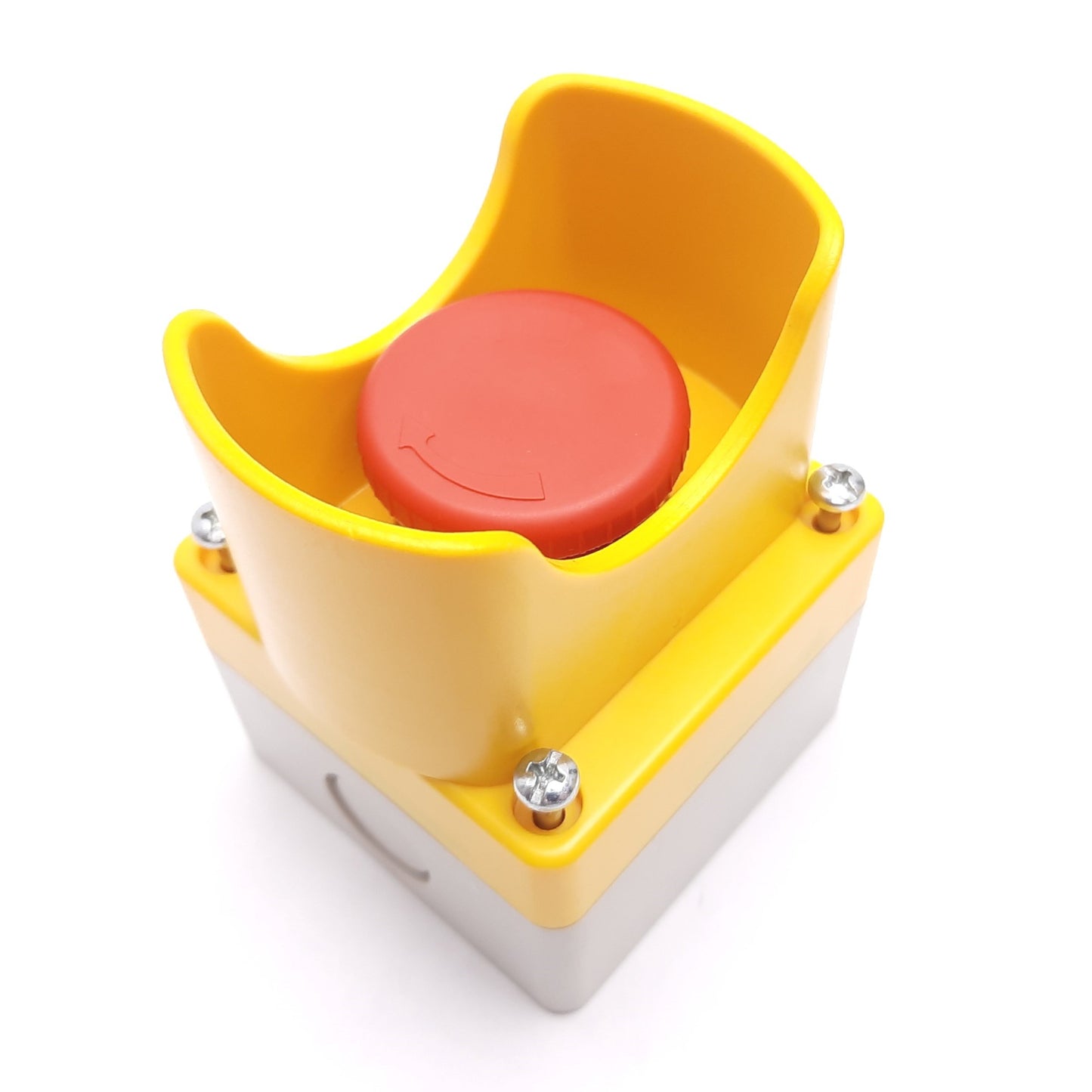 New – Open box Automation Direct GCX1131 Emergency Stop Button, N/C, With Guard Enclosure