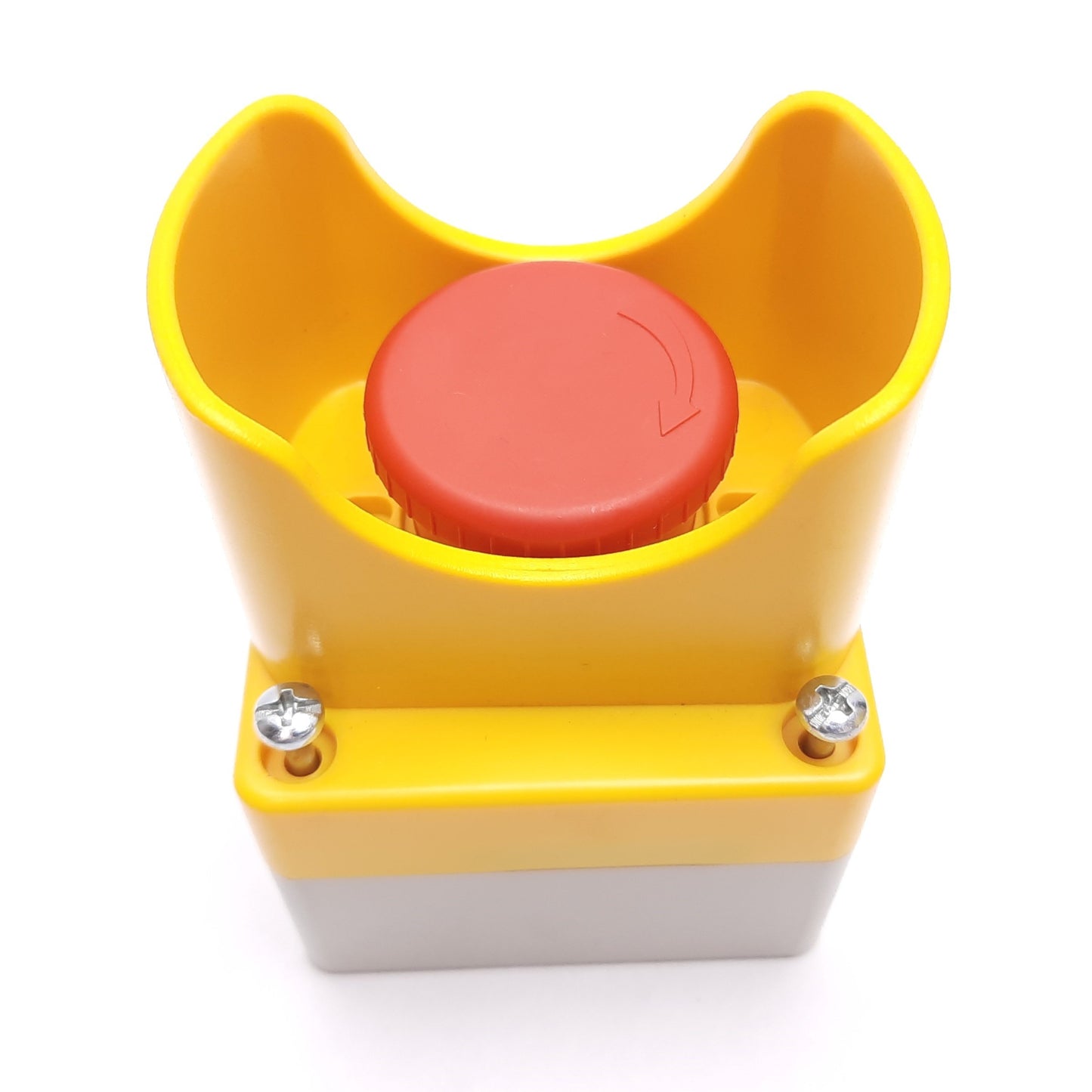 New – Open box Automation Direct GCX1131 Emergency Stop Button, N/C, With Guard Enclosure