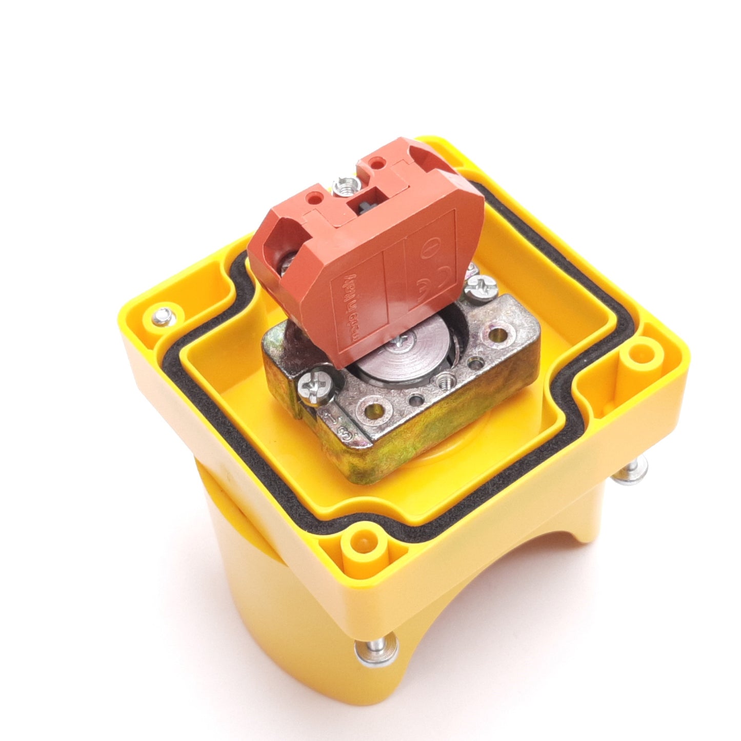 New – Open box Automation Direct GCX1131 Emergency Stop Button, N/C, With Guard Enclosure