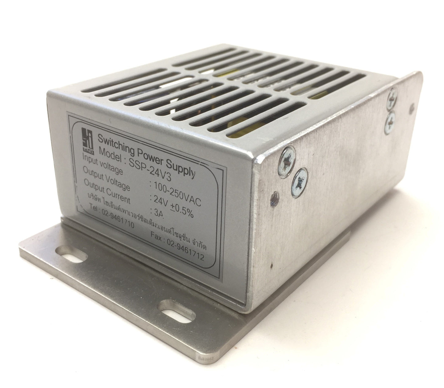 Used Hi-End SSP-24V3 Switching Power Supply, Input: 100-250VAC, Output: 24VDC 3A