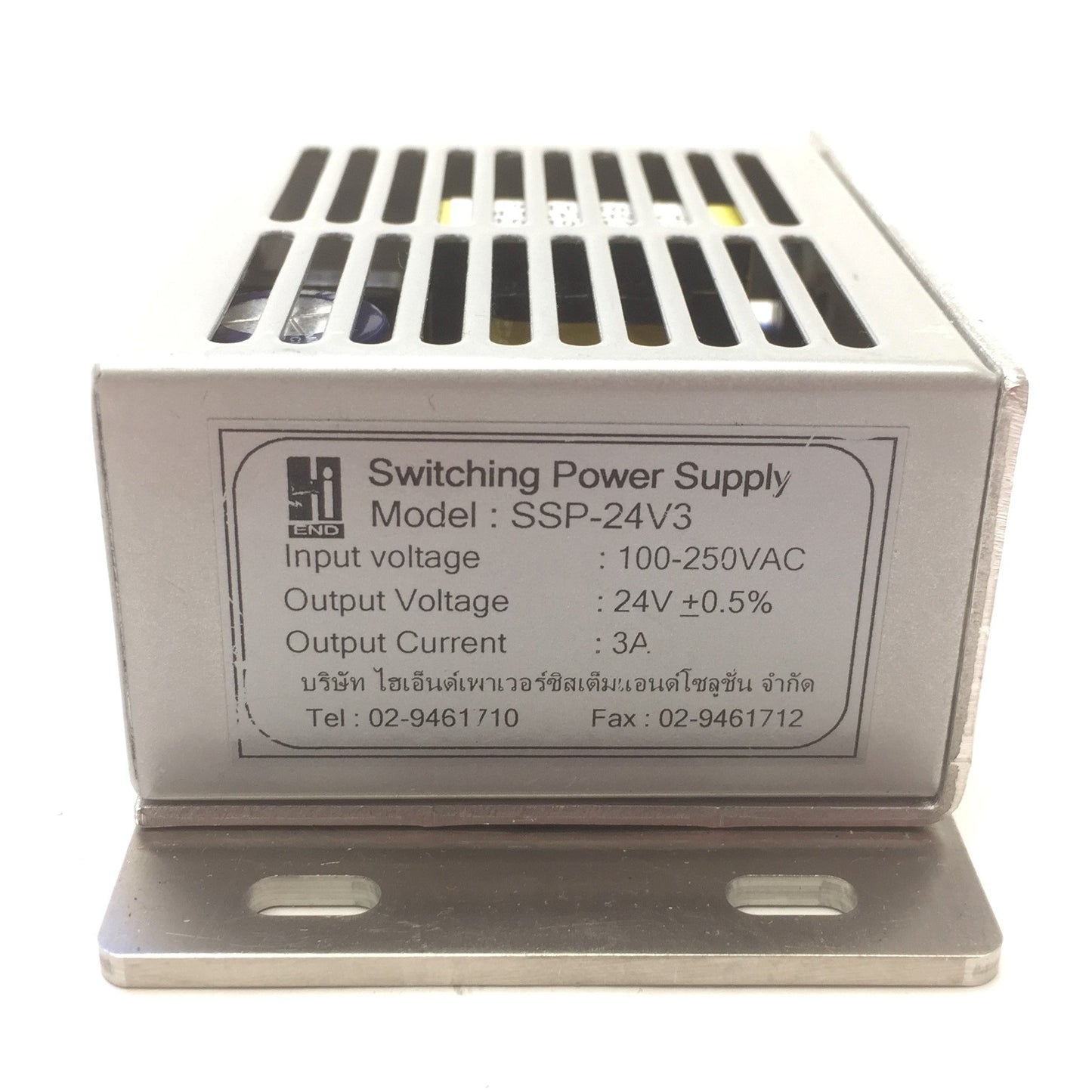 Used Hi-End SSP-24V3 Switching Power Supply, Input: 100-250VAC, Output: 24VDC 3A