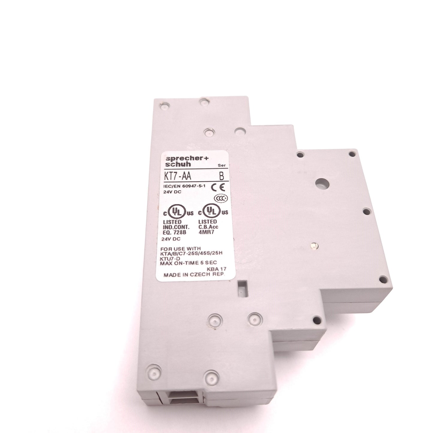 New Sprecher Schuh KT7-AA-24D Shunt Trip Release Use With All KT7 Devices 24 VDC