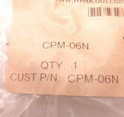 New – Open box Mencom CPM-06N Male Rectangular Insert, Size 77.27, 6 Pin, 35 Amp, 600V