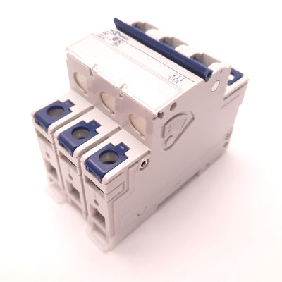 New – Open box Altech Corp. 3G2UM Circuit Breaker, 2 Amps, 277v Ac, 80v DC, 3 Pole, DIN Mount