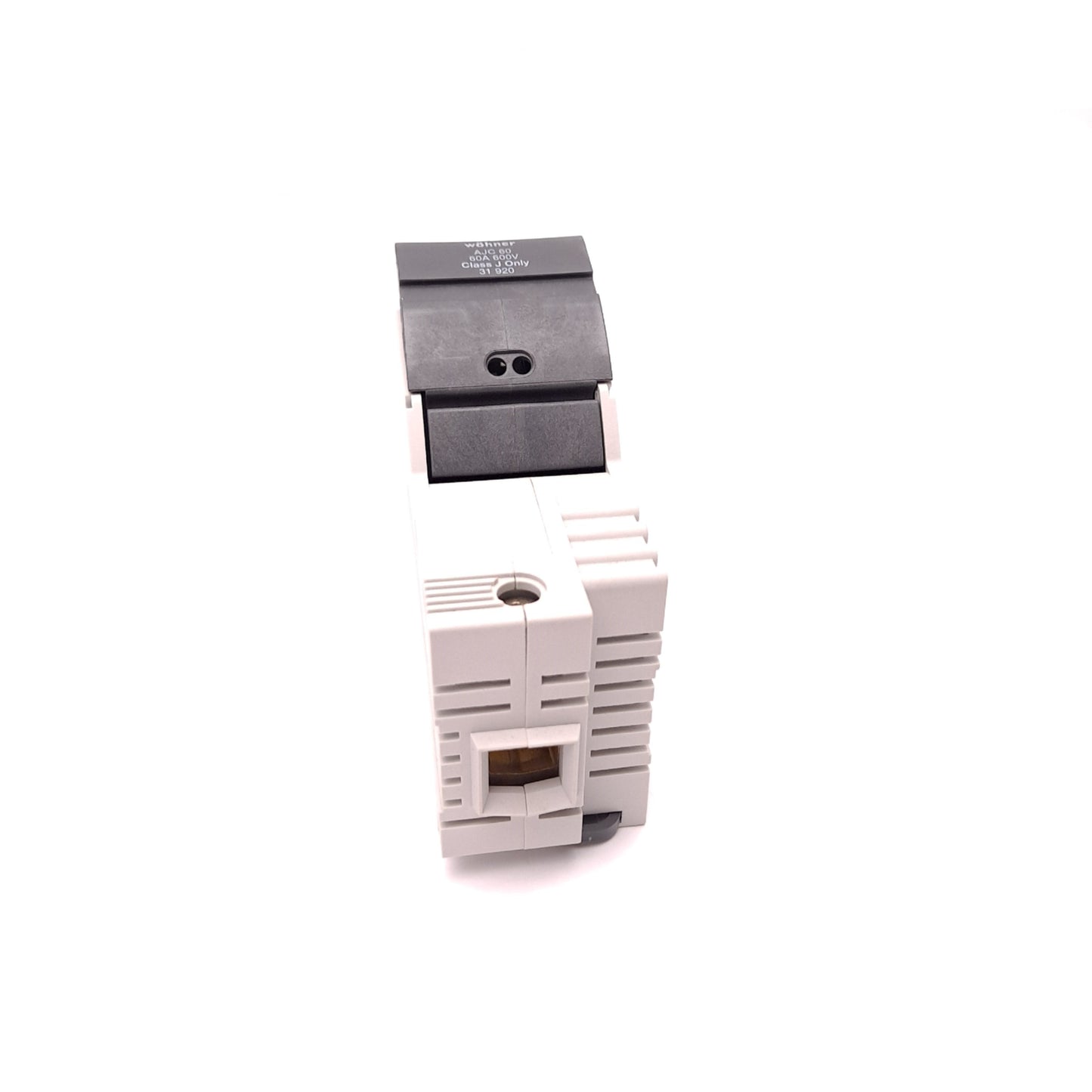 New – Open box Wohner 31920 Class J Cylinder Fuse Holder 600 V 60 A Single Pole DIN Rail Mount