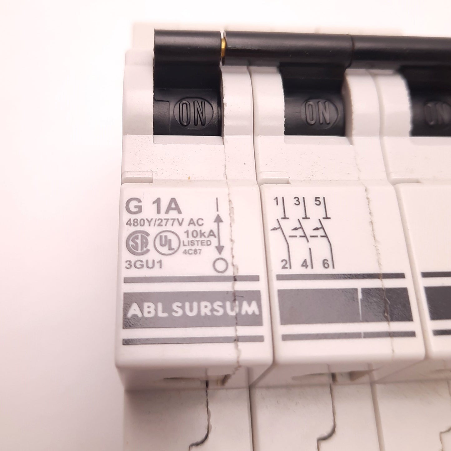 New – Open box Altech Corp 3GU1 Circuit Breaker, 1 Amp, 480Y/277v AC, 3 Pole, G-Curve