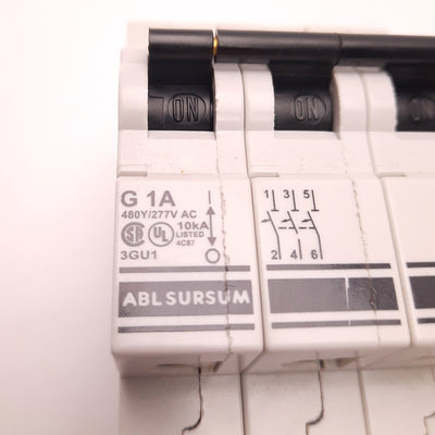 New – Open box Altech Corp 3GU1 Circuit Breaker, 1 Amp, 480Y/277v AC, 3 Pole, G-Curve