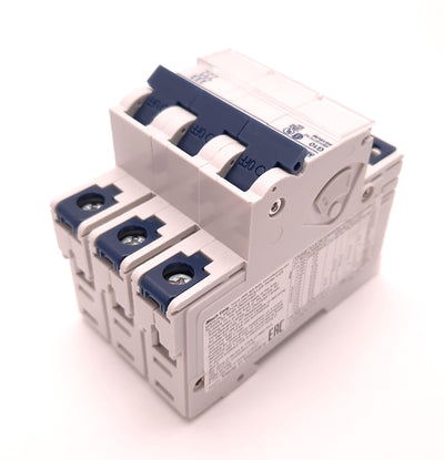 New – Open box Altech 3G10UM Circuit Breaker, 10 Amps, 480V Ac, 3 Poles, DIN Rail Mount