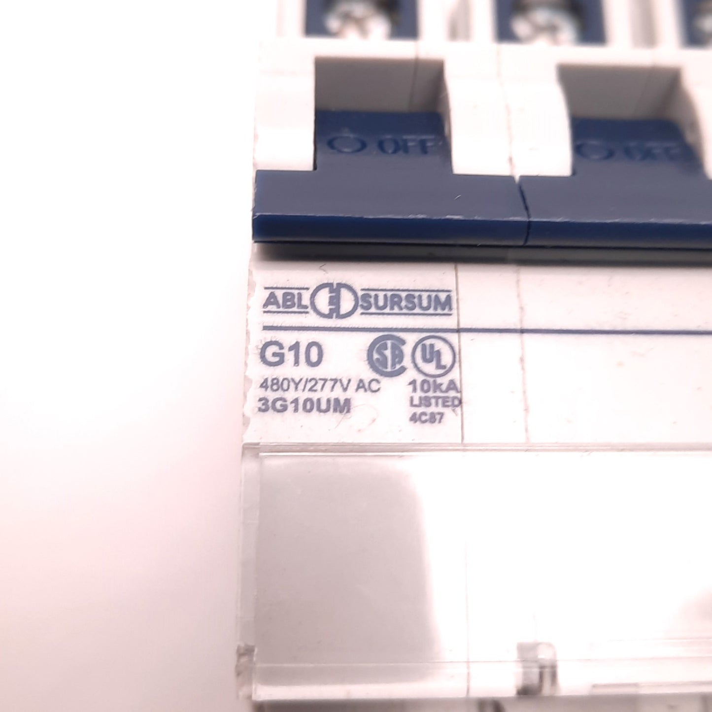 New – Open box Altech 3G10UM Circuit Breaker, 10 Amps, 480V Ac, 3 Poles, DIN Rail Mount