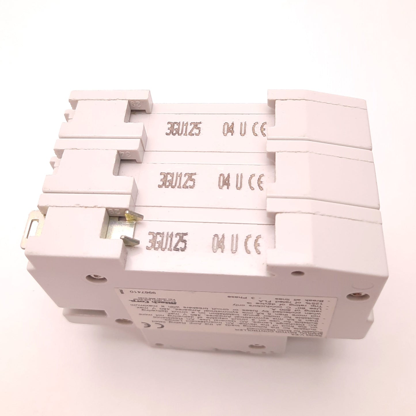 New – Open box Altech Corp 3GU125 Circuit Breaker, 12.5A, 480Y/277v AC, 3 Poles, Din Mounting