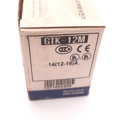 New – Open box Altech Corp GTK-12M-12-16A Mini-Frame Overload Relay, Adjustable, 12-16 Amps,