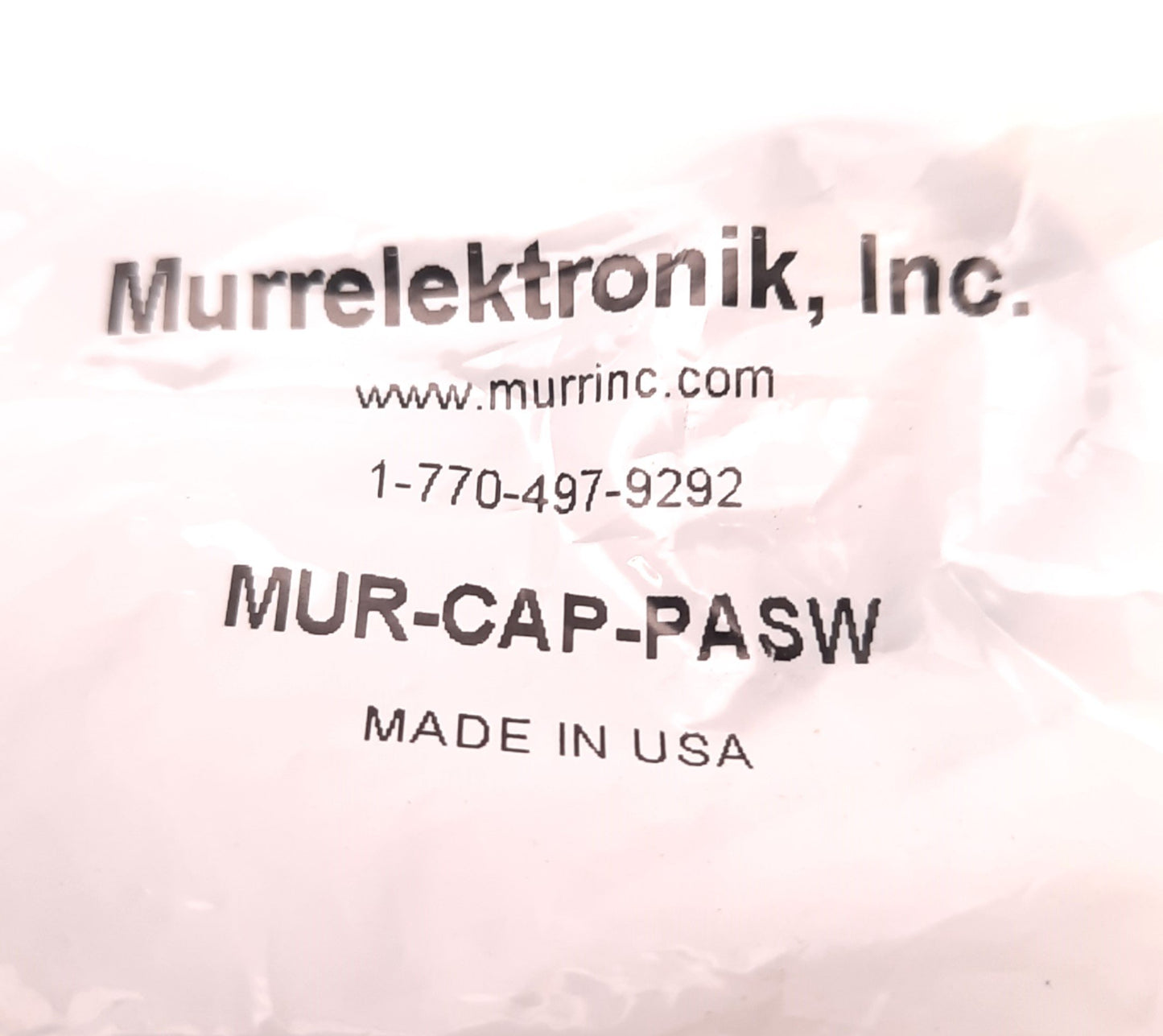 New – Open box Lot of 6 Murrelektronik MUR-CAP-PASW Plastic Closure Cap, M20
