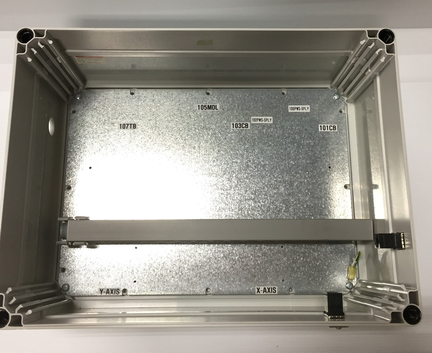 Used Hoffman Q403018ABICC Non-Metallic Enclosure, Clear Cover, Type 4, 400x300x186mm