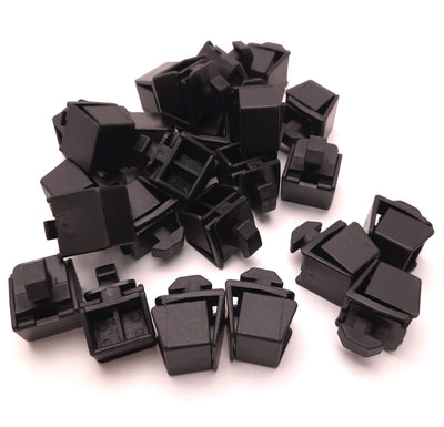 New – Open box Lot of 49 Tslots 671048 Panel Clip Block 30S, Slot 8, A1=5mm, A2=4.5mm