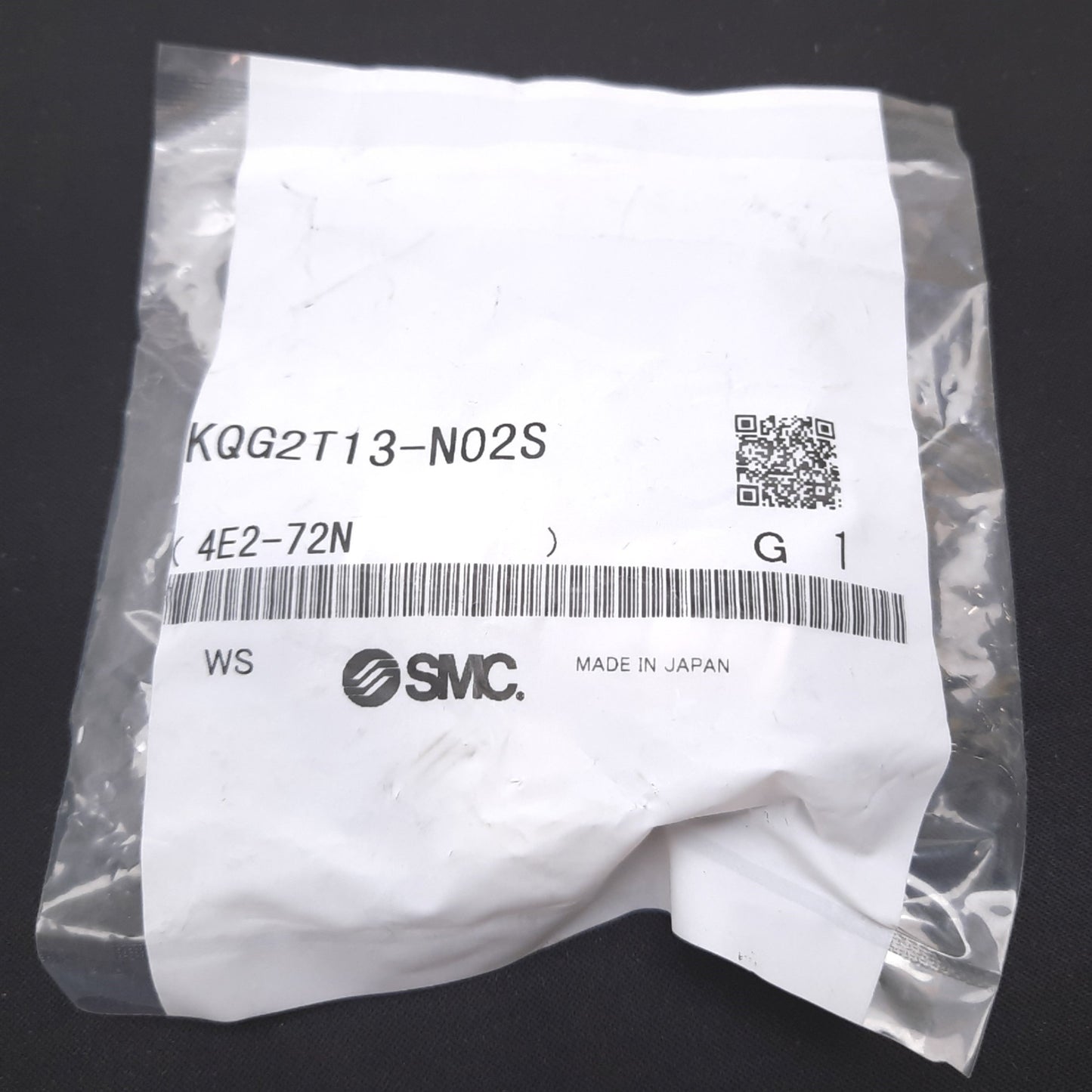 New SMC KQG2T13-N02S Branch Tee Fitting, 1/4" NPT Male to 1/2" Tube OD, 316 SS