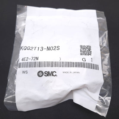 New SMC KQG2T13-N02S Branch Tee Fitting, 1/4" NPT Male to 1/2" Tube OD, 316 SS